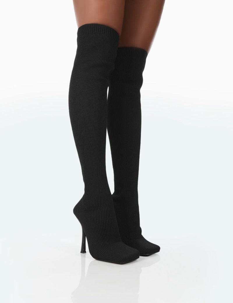 Irenka Boots | Stylish Overknee Boots with Heel