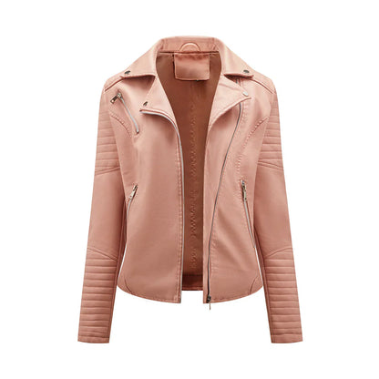 Elegant leather jacket - Norie