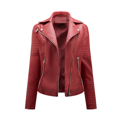 Elegant leather jacket - Norie