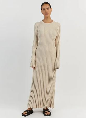 Amanda - Long knit dress for ladies