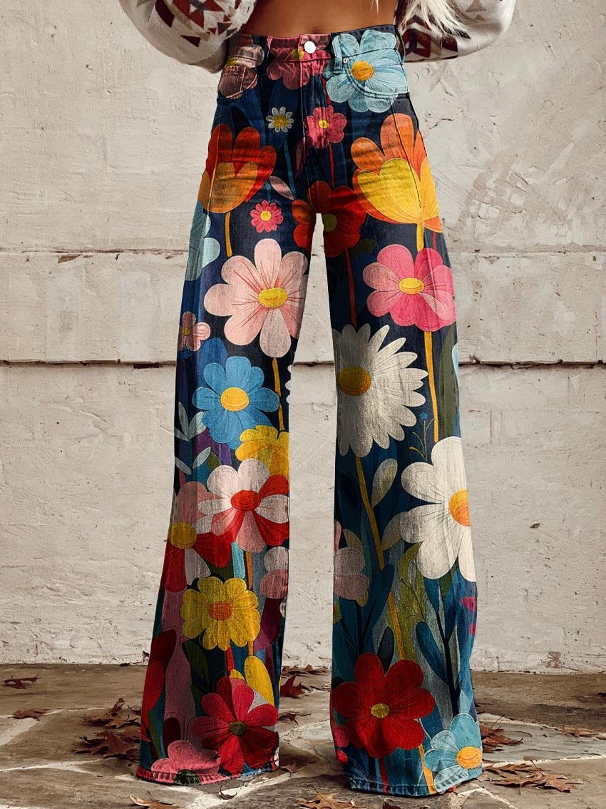 Floral™ | Floral Wide Leg Pants