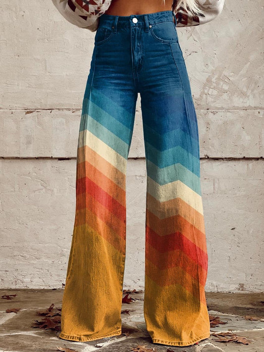 Chevron™ Retro Wide Leg Pants