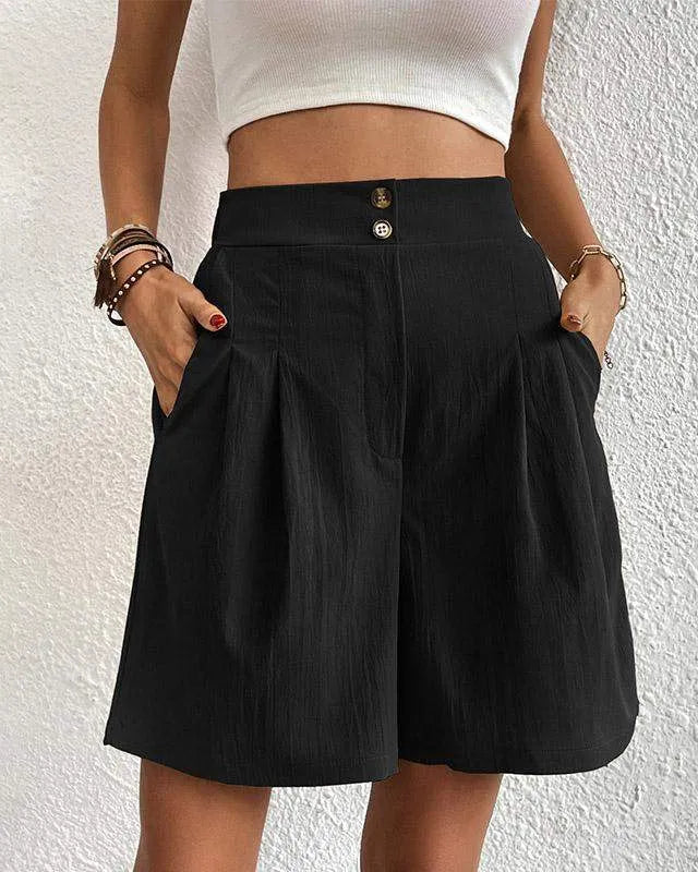 Shorts Ladies - Elegant - With Convenient Pockets - Ideal for Daily Use