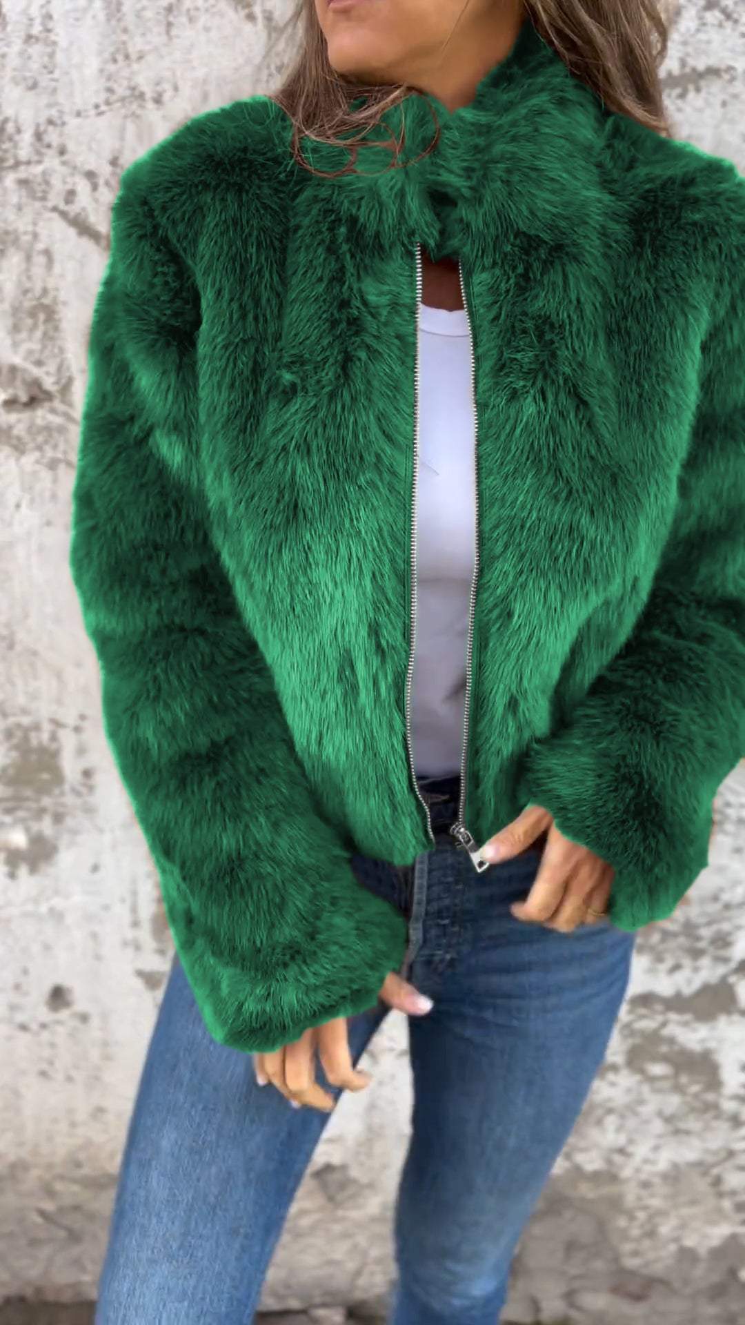 Faux fur jacket - Suus