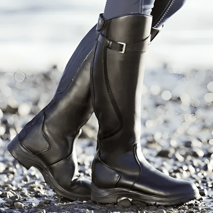 Leather Boots with Buckle | Mima Boots