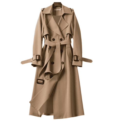 Yolanda - elegant trench coat with collar