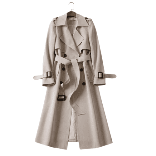 Yolanda - elegant trench coat with collar