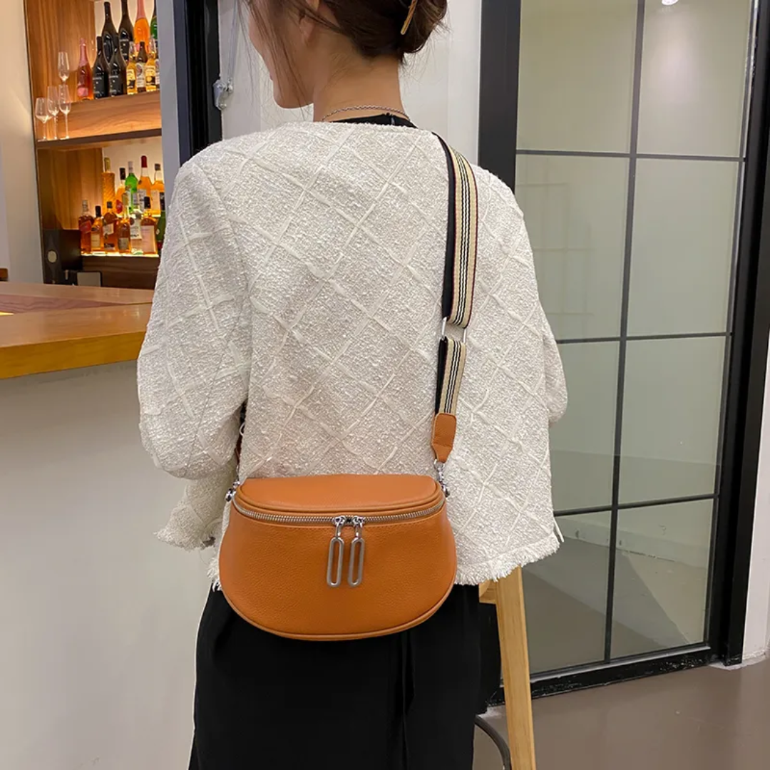 Lucy Leather Saddle Bag | Cute and trendy