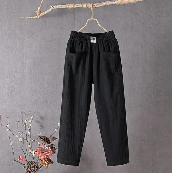 Evelyn - Casual cotton pants