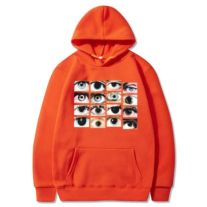 Tina - Hoodie with eye motif for women