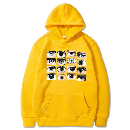 Tina - Hoodie with eye motif for women