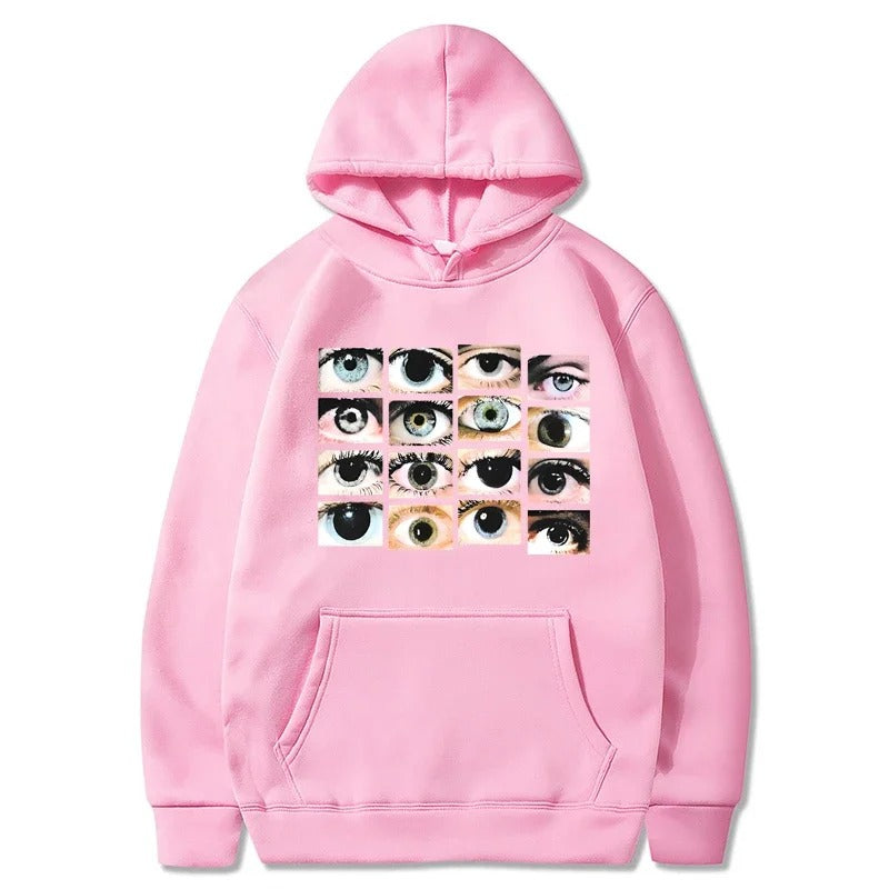 Tina - Hoodie with eye motif for women