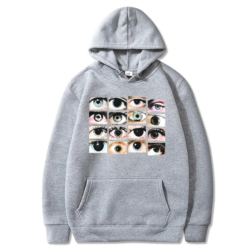 Tina - Hoodie with eye motif for women