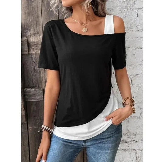 Ladies Top - Modern Two Layers - Cotton - Perfect for Casual and Neat Occasions