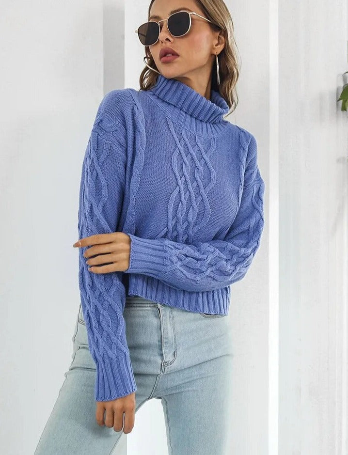 Yusra Sweater | Women's Knitted Turtleneck Sweater