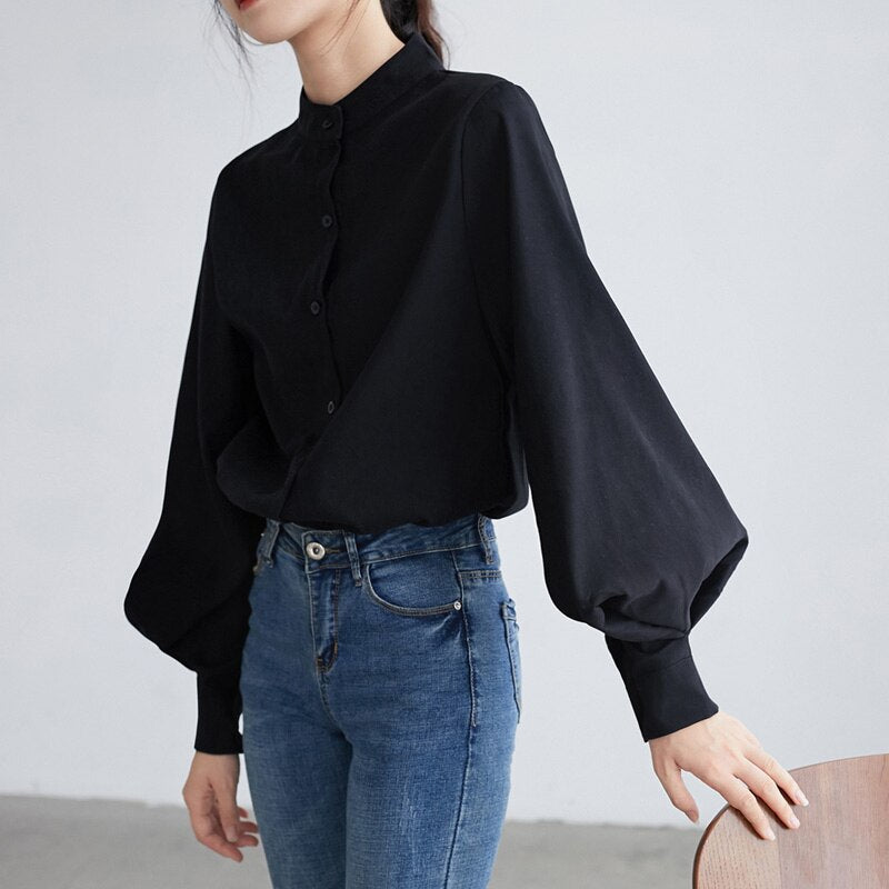 AYELET | Blouse with puff sleeves