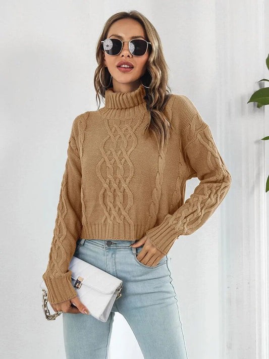 Yusra Sweater | Women's Knitted Turtleneck Sweater