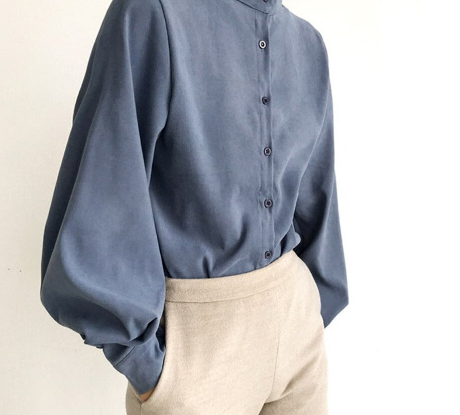 AYELET | Blouse with puff sleeves