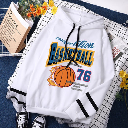 Caitlin - Printed Basketball Hoodie For Women