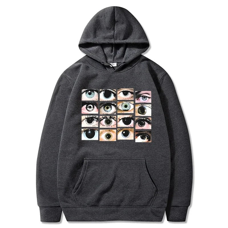 Tina - Hoodie with eye motif for women