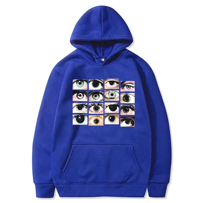 Tina - Hoodie with eye motif for women