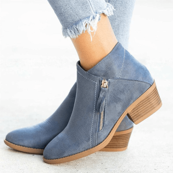 Malvina Boots | Women's Orthopedic Boots in Leather with Zipper