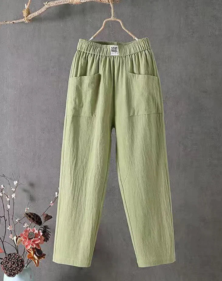 Evelyn - Casual cotton pants