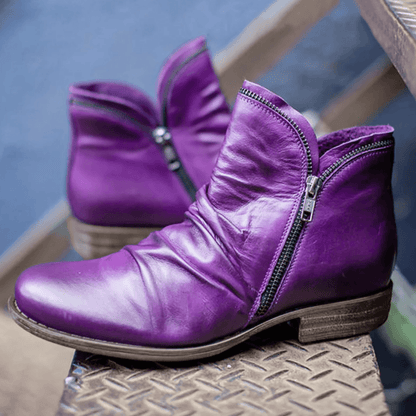 Martina Boots | Women's Ankle Boots with Zipper