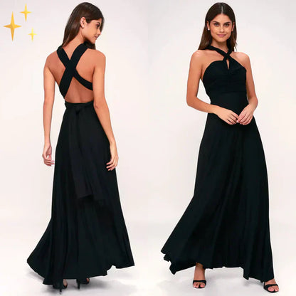 Juliana - Convertible. Elegant dress in a versatile wrap look