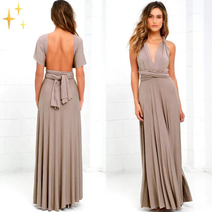 Juliana - Convertible. Elegant dress in a versatile wrap look