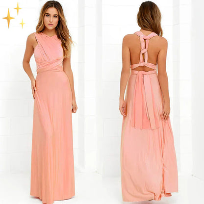 Juliana - Convertible. Elegant dress in a versatile wrap look