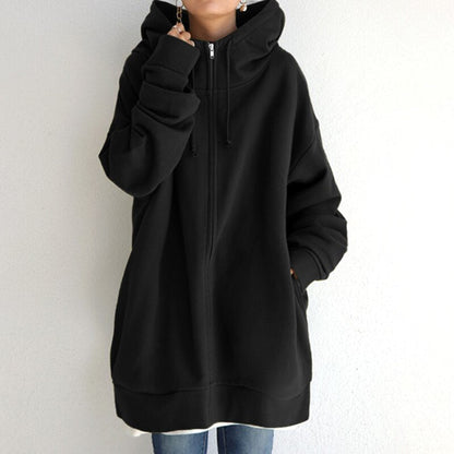 Cozy oversized winter pullover hoodie - Cassandra