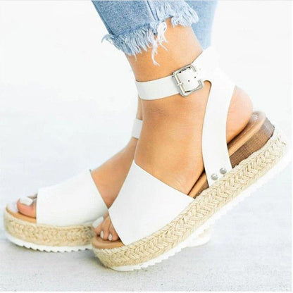 Niana Sandals | Wedge Heel Sandals with Stylish Strap and Buckle