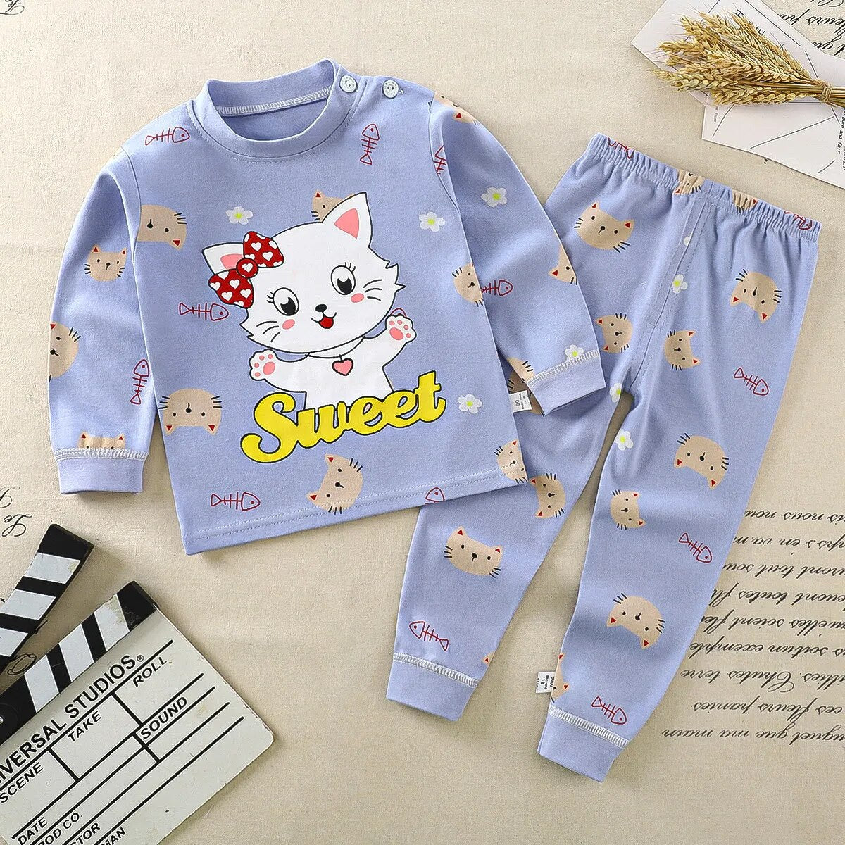 Jess-Mode Nights Comfortable cartoonize pyjama set for children