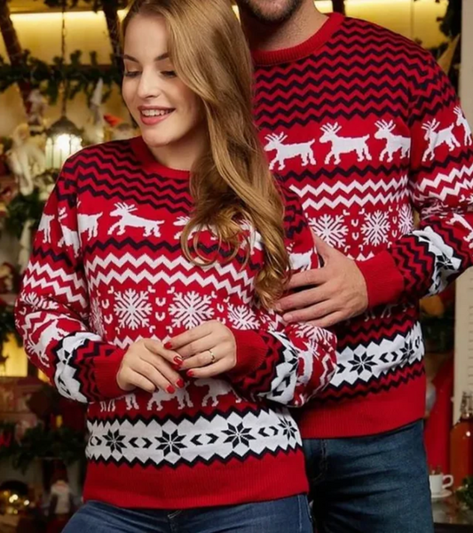 Jess | And Greta pair of Christmas sweaters knitwear