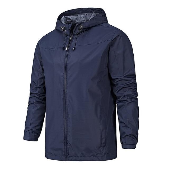 Casual lightweight softshell jacket with hood for men | Ideal for fall/winter