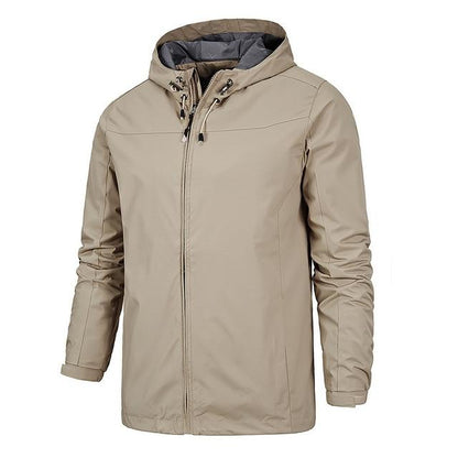 Casual lightweight softshell jacket with hood for men | Ideal for fall/winter