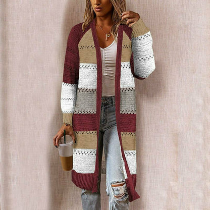 Striped ladies cardigan