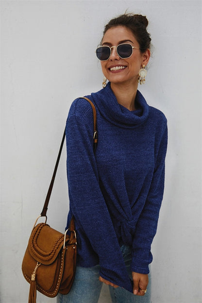 Women's high neck sweater