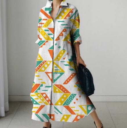 Martha - Elegant shirt dress for women