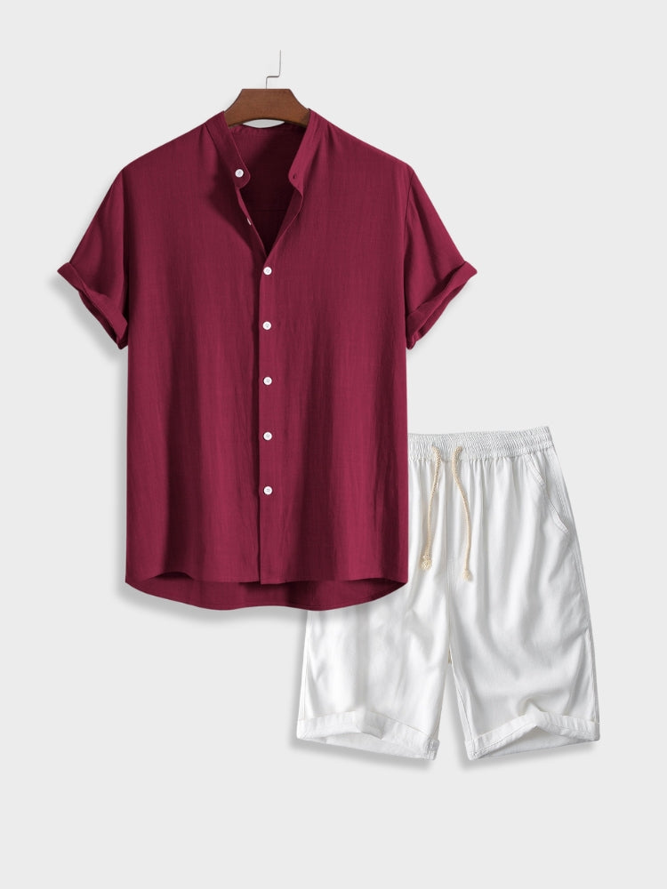 Men's trendy leisure set [Shirt+Shorts] - Xander