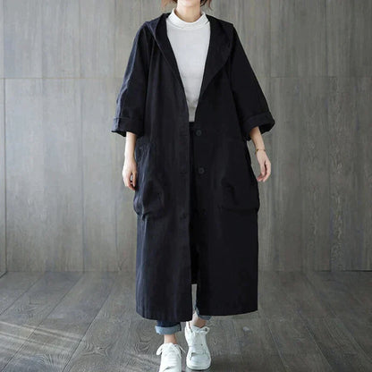 Stylish oversized trench coat for women - Arnita