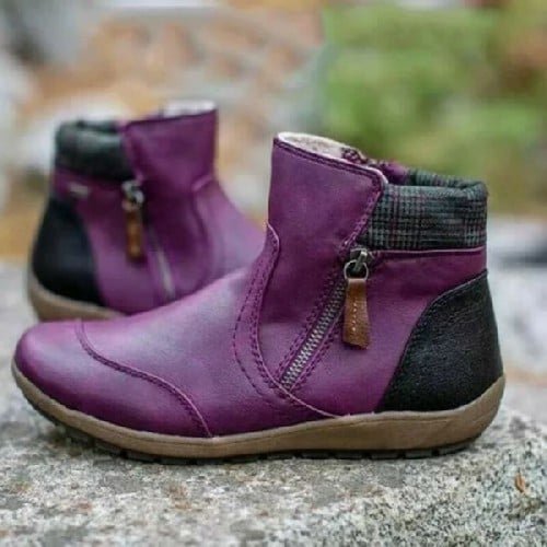 Hermina - Classic Zipper Boots for Women