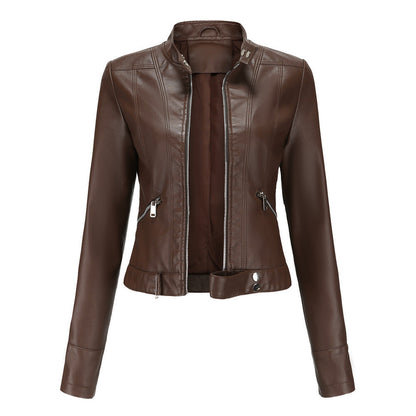 Stylish leather jacket for women - Grizel