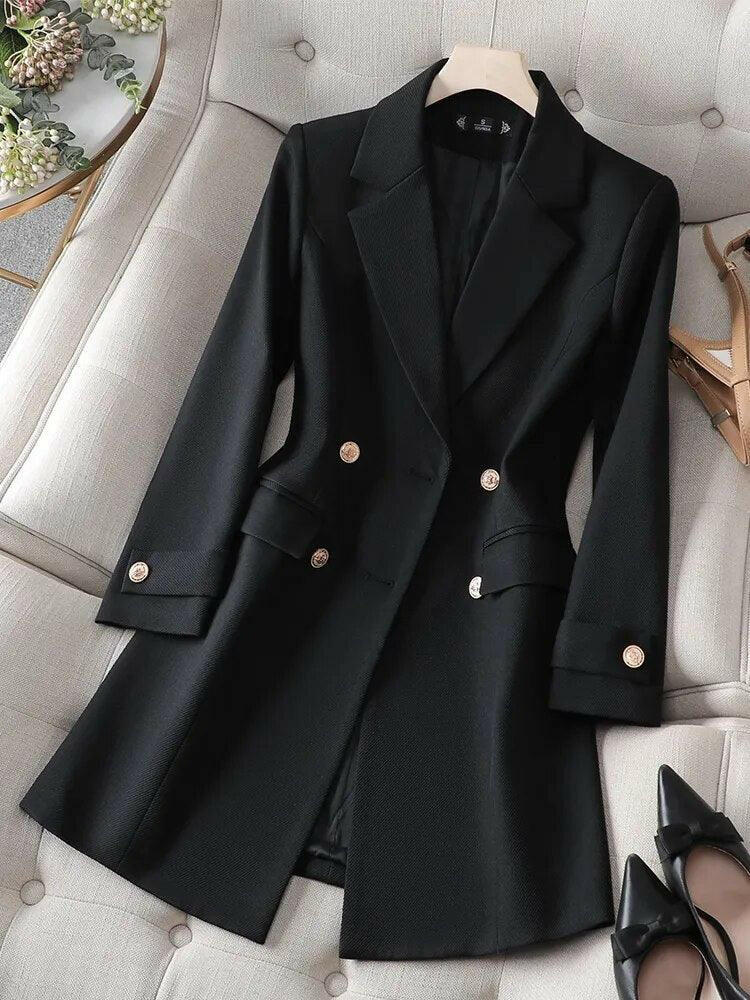 Mid-length trench coat