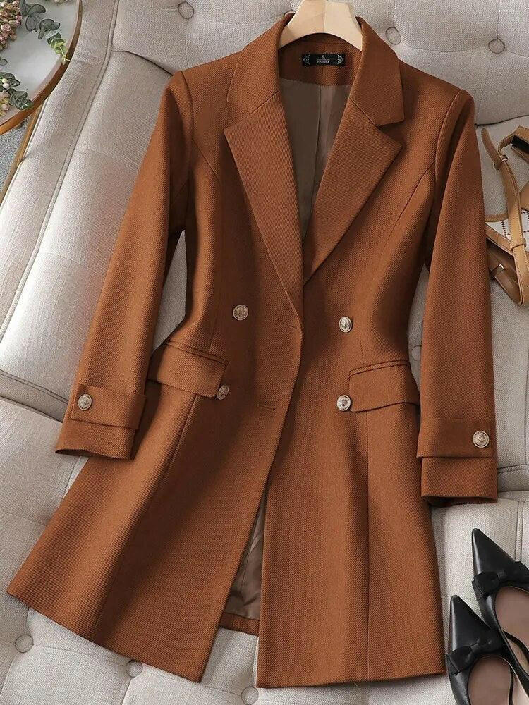 Mid-length trench coat