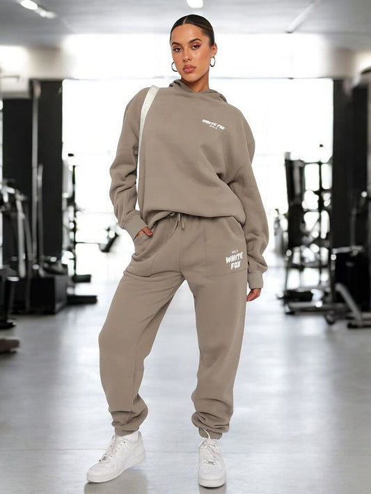 Ladies tracksuit jogging hoodie set