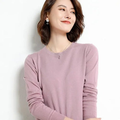 Hope women's round neck sweater for fall and winter