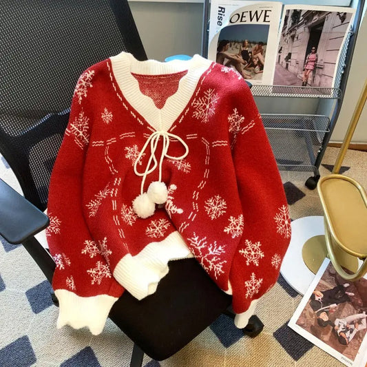 Stella - Ladies cardigan in Christmas design