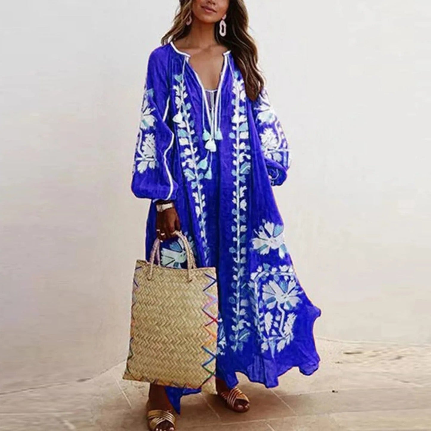 Bridgett - Oversized vintage print dresses